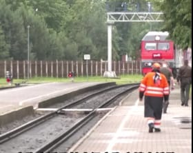 通往俄羅斯飛地加里寧格勒的鐵路運輸已被立陶宛執行禁運令。 圖 : 翻攝自央視（資料照）