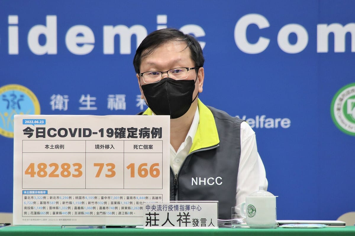 指揮中心發言人莊人祥 圖：中央流行疫情指揮中心/提供
