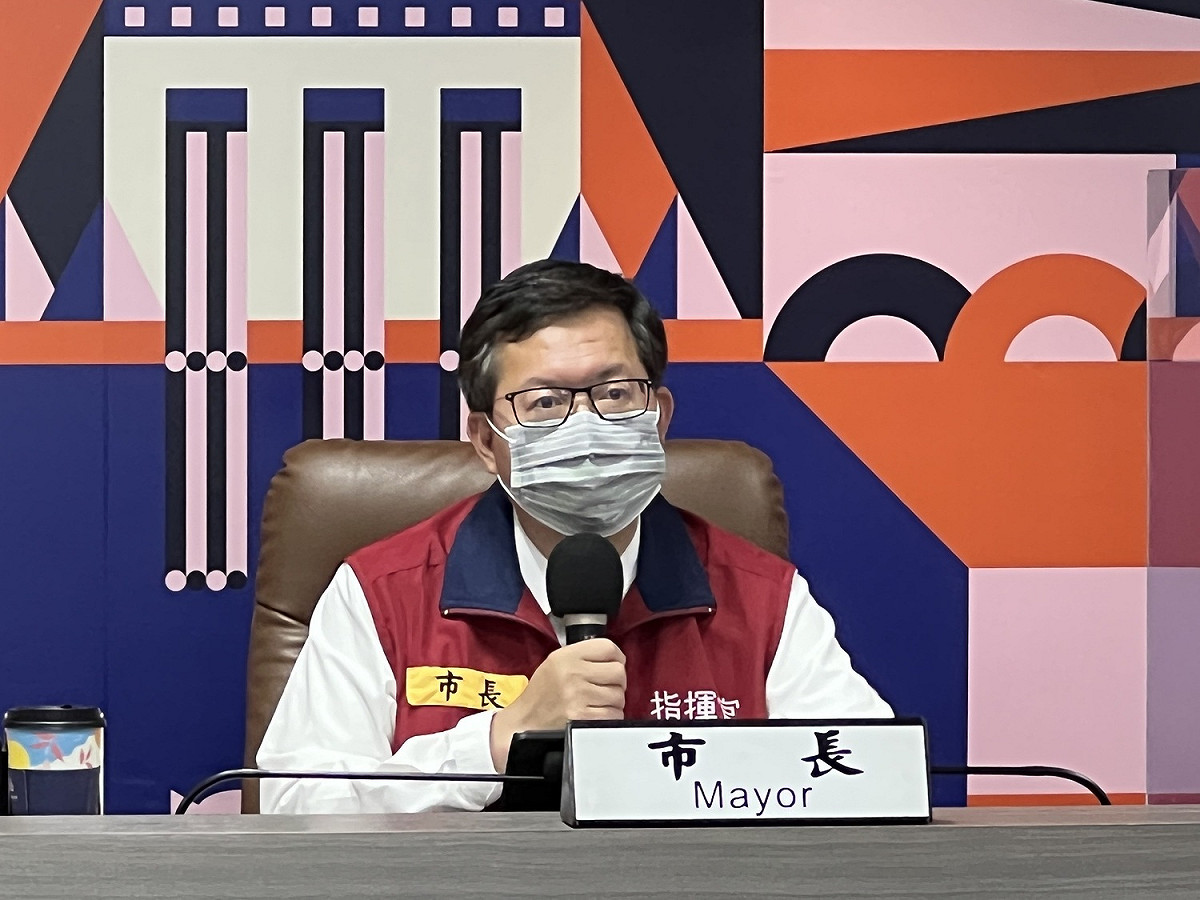 鄭文燦宣布明後2天開放12歲以上者可至社區接種站施打BNT或高端疫苗。 圖：桃園市政府/提供