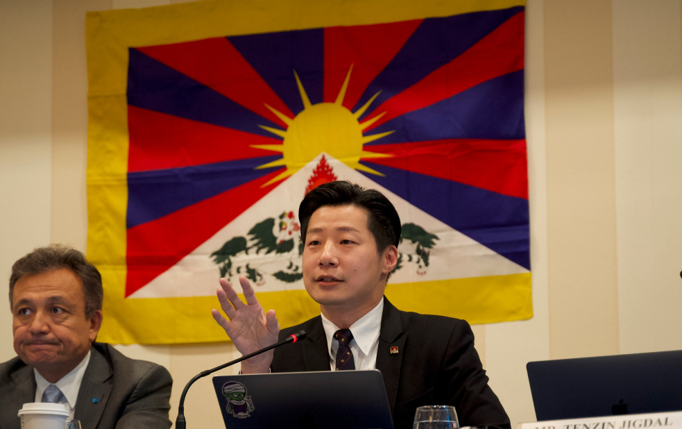 無黨籍立委林昶佐赴美國參與世界國會議員西藏大會。 圖：林昶佐辦公室提供