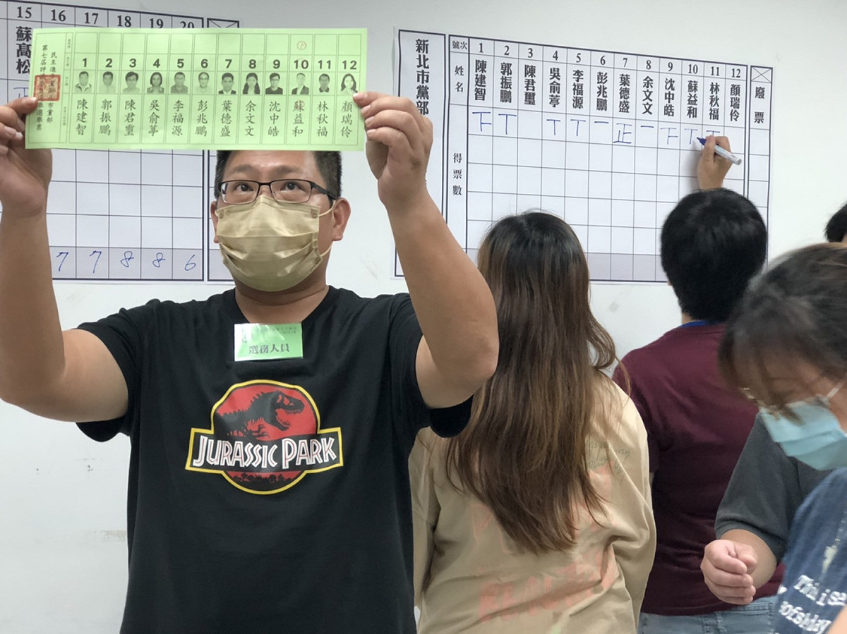 民進黨新北市黨部於今天舉辦第七屆執行委員暨評議委員改選。 圖：民進黨新北巾黨部提供