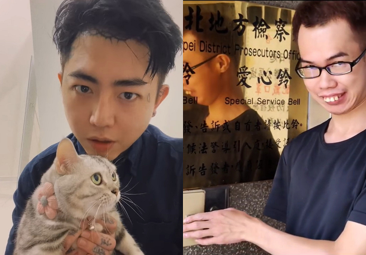 謝和弦(左)先前在鄧佳華的直播中留言攻擊。