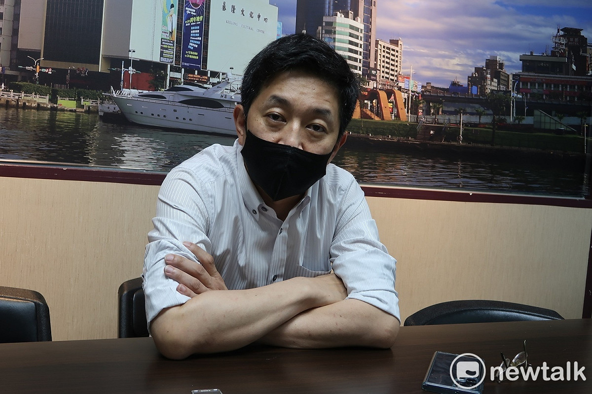 民進黨提名基隆市長候選人蔡適應。 圖：林朝億/攝