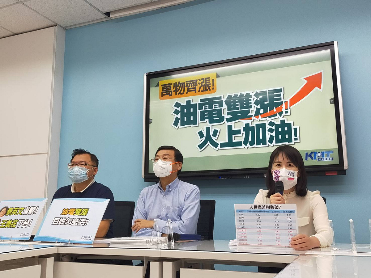 國民黨團召開記者會指出，這次調整電價無法解決台電虧損問題，因此要求蔡政府說明年底大選後，還會不會調整民生電價。 圖：擷取自國民黨立法院黨團(資料照)