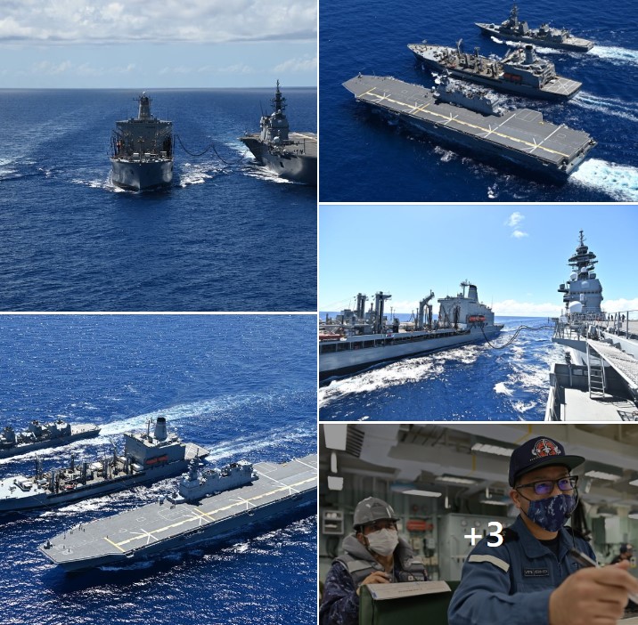 日本海上自衛隊25日又和美國海軍進行聯合演習。 圖：翻攝自日本海上自衛隊臉書