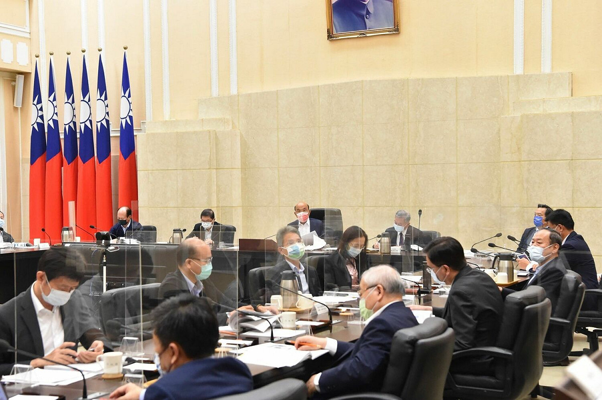 行政院長蘇貞昌主持中央災害防救會報第46次會議。 圖：行政院提供