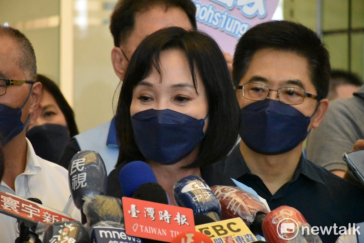 柯志恩面對陳其邁表示絕不怯戰，會直球對決。 圖：孫家銘攝