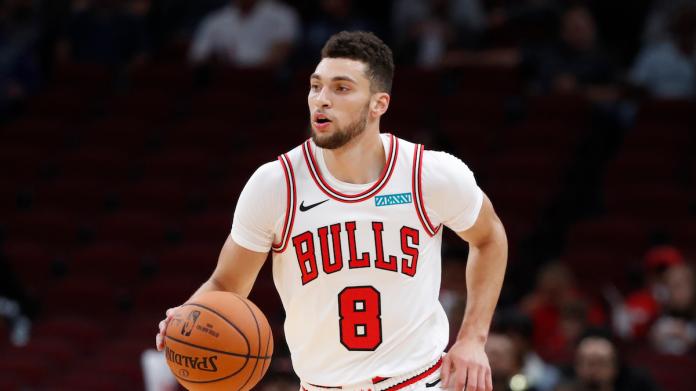 芝加哥公牛隊球星Zach LaVine。 圖／美聯社／達志影像