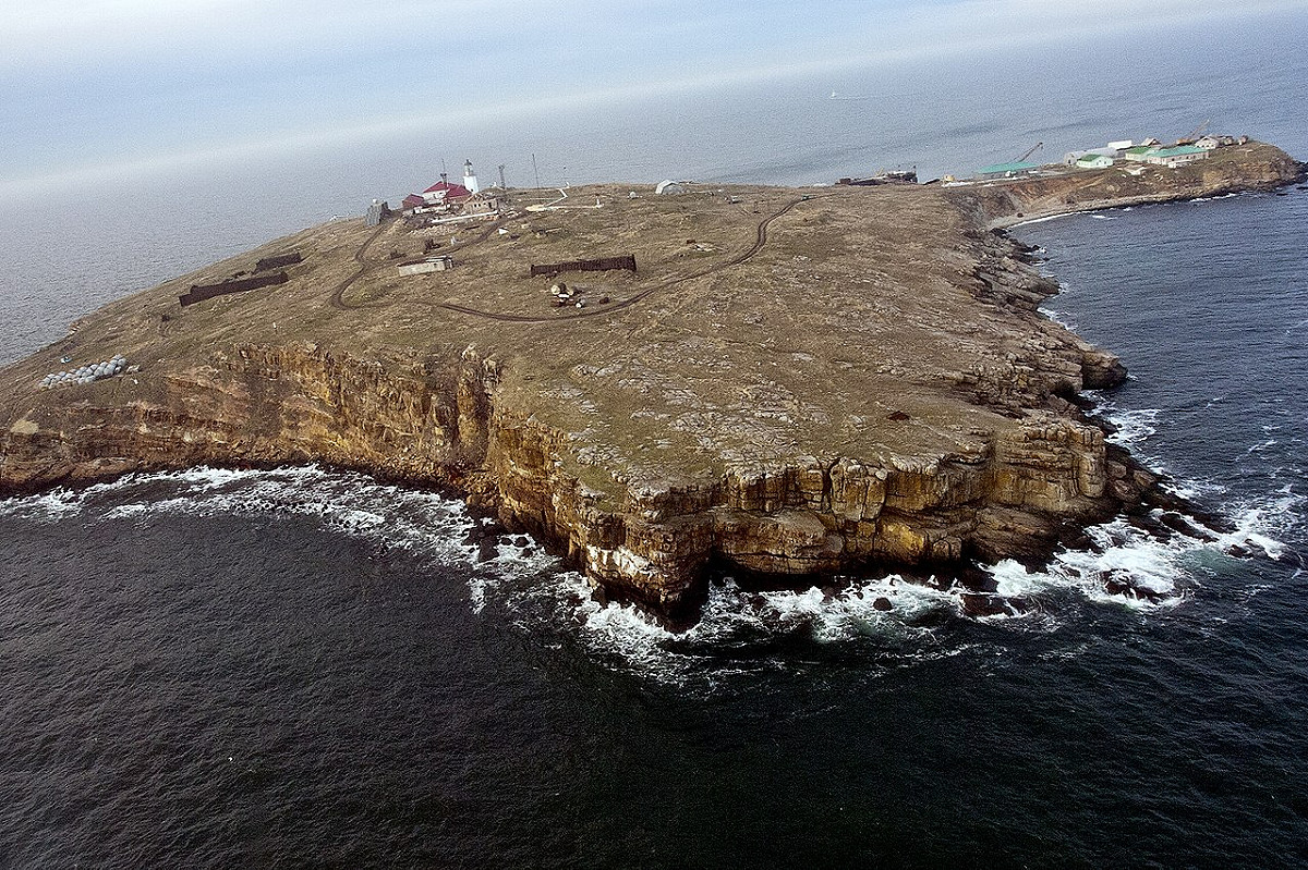 俄軍完成指定任務後便快速撤離烏克蘭蛇島。 圖翻攝自:維基百科