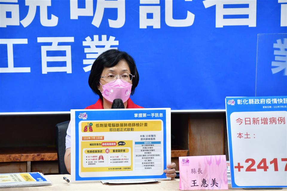 彰化縣長王惠美。 圖：彰化縣政府提供