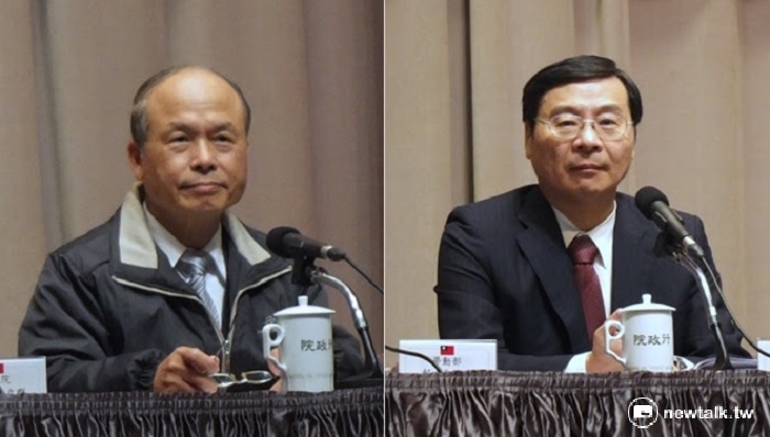 行政院3日決定將兆豐案相關首長送監察院追究責任，前財政部長張盛和(左)與國民黨立委、前金管會主委曾銘宗(右)都表示樂意配合調查。 圖：新頭殼資料照片