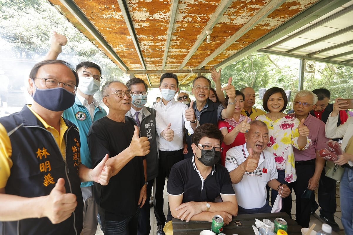 林智堅入深藍票倉現身林氏宗親會 圖：林智堅團隊提供