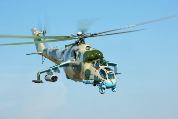 烏克蘭米( Mi )-24「雌鹿( Hind )」直升機。 圖 : 翻攝自KKNews