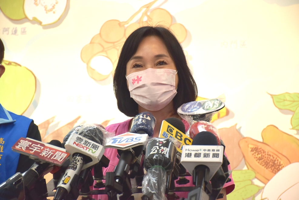 柯志恩表示會暫時棲身高雄市黨部。 圖:孫家銘攝
