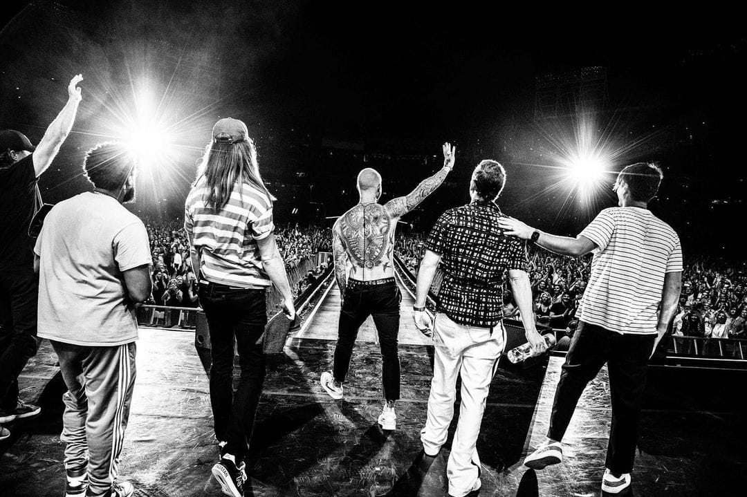 美國流行天團魔力紅（Maroon 5）。 圖：翻攝自 Maroon 5 IG