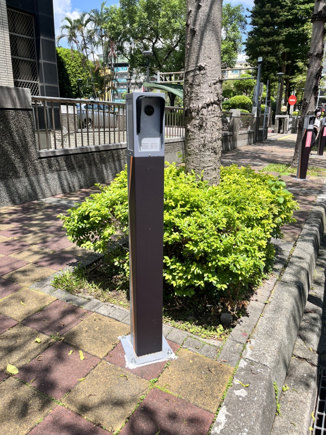 智慧停車柱。 圖：新北市交通局提供