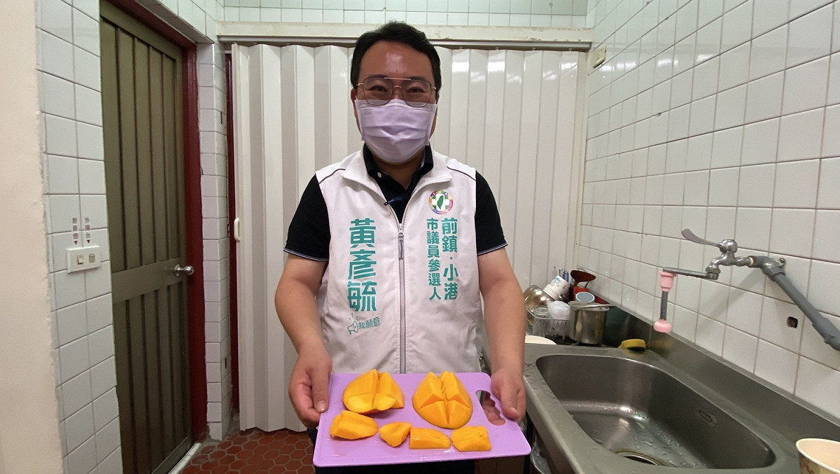 黃彥毓以行動力挺高雄農民。 圖：黃彥毓提供（資料照）