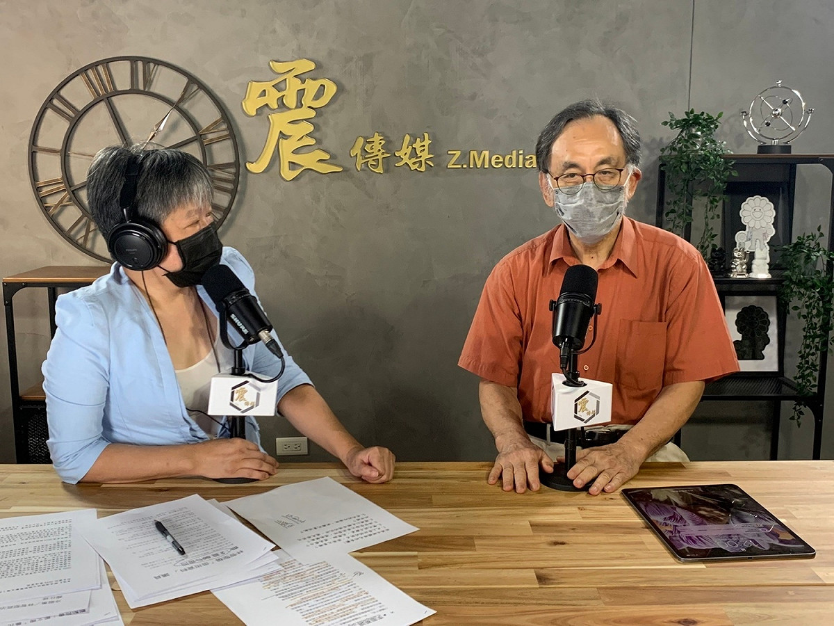 民進黨前立法委員林濁水7日中午接受震傳媒節目主持人黃光芹訪問。 圖：震傳媒提供
