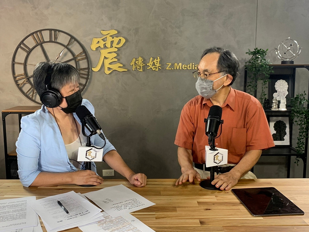 民進黨前立法委員林濁水7日中午接受震傳媒節目主持人黃光芹訪問。 圖：震傳媒提供