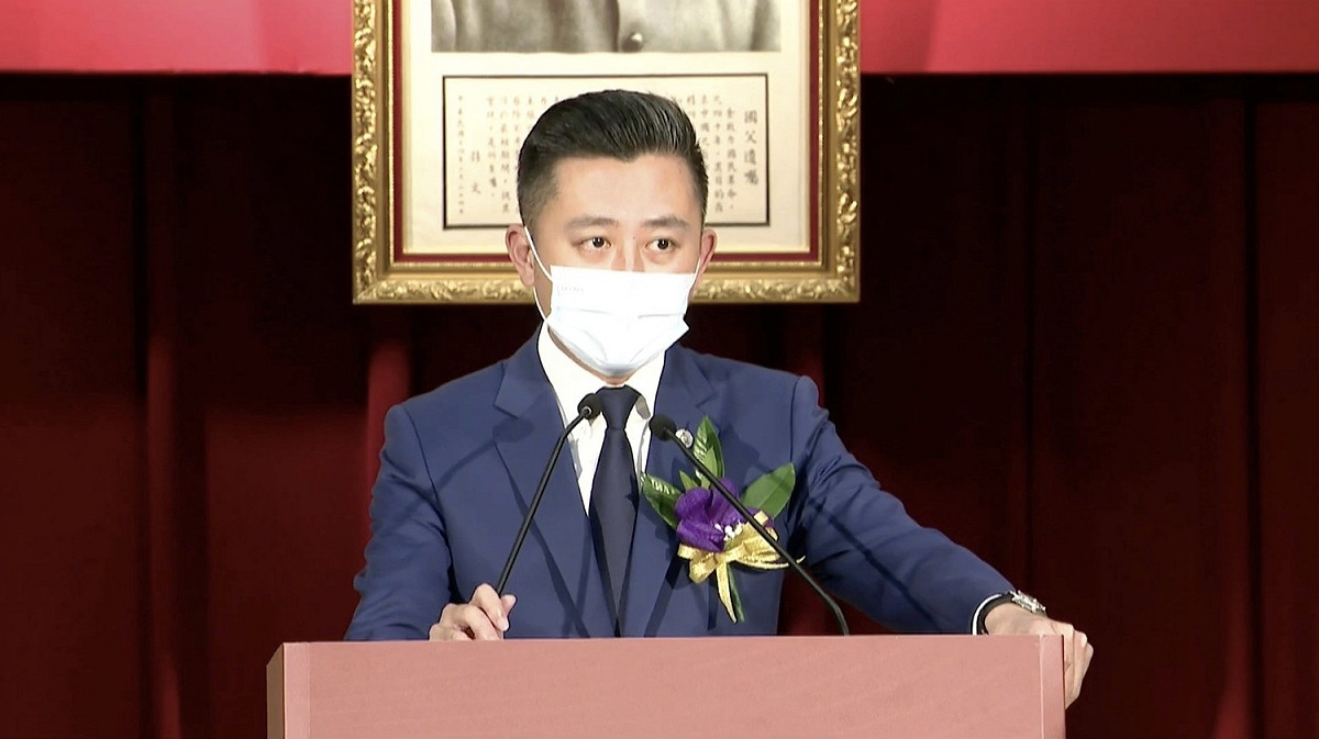 新竹市長林智堅今辭職投入桃園市長選戰。 圖：翻攝自林智堅臉書直播