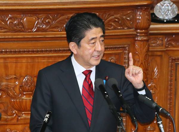 日本前首相安倍晉三。  圖：取自日本首相官邸臉書（資料照）