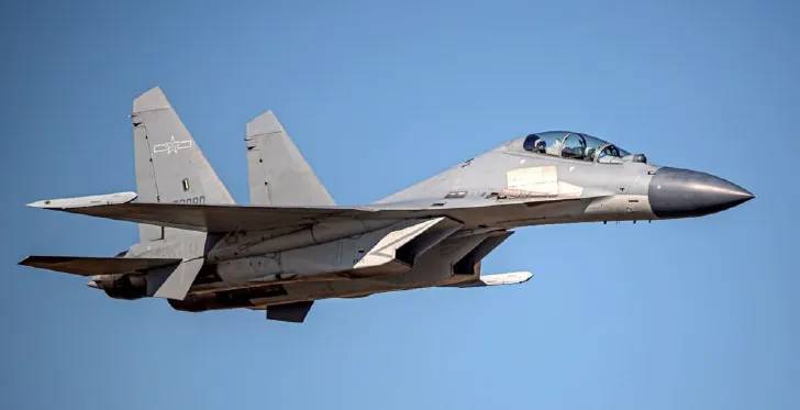 共軍殲-16戰機。(示意圖)