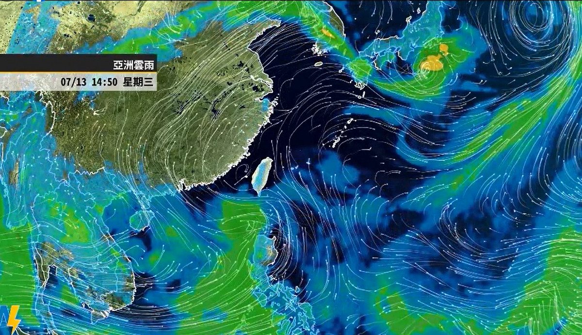 天氣風險公司今在臉書專頁上表示， 本週末至下週一～二皆是好天氣。但下週三開始，因熱帶擾動、西南季風的關係， 全台開始又有降雨機會。 圖：翻攝自天氣風險