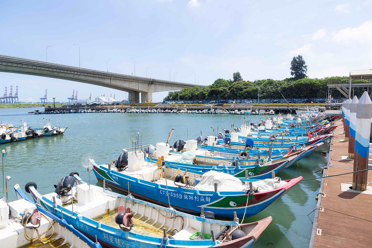 新北市積極改善漁作環境，圖為八里下罟子漁港。 圖：新北市漁業處提供