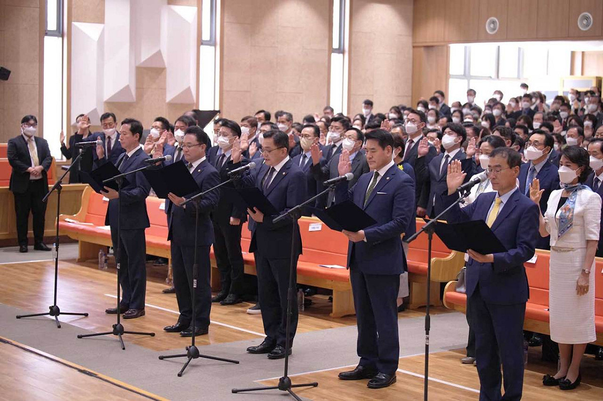 統一教被指與安倍晉三遇刺案有關。 圖：翻攝自統一教網頁（資料照）