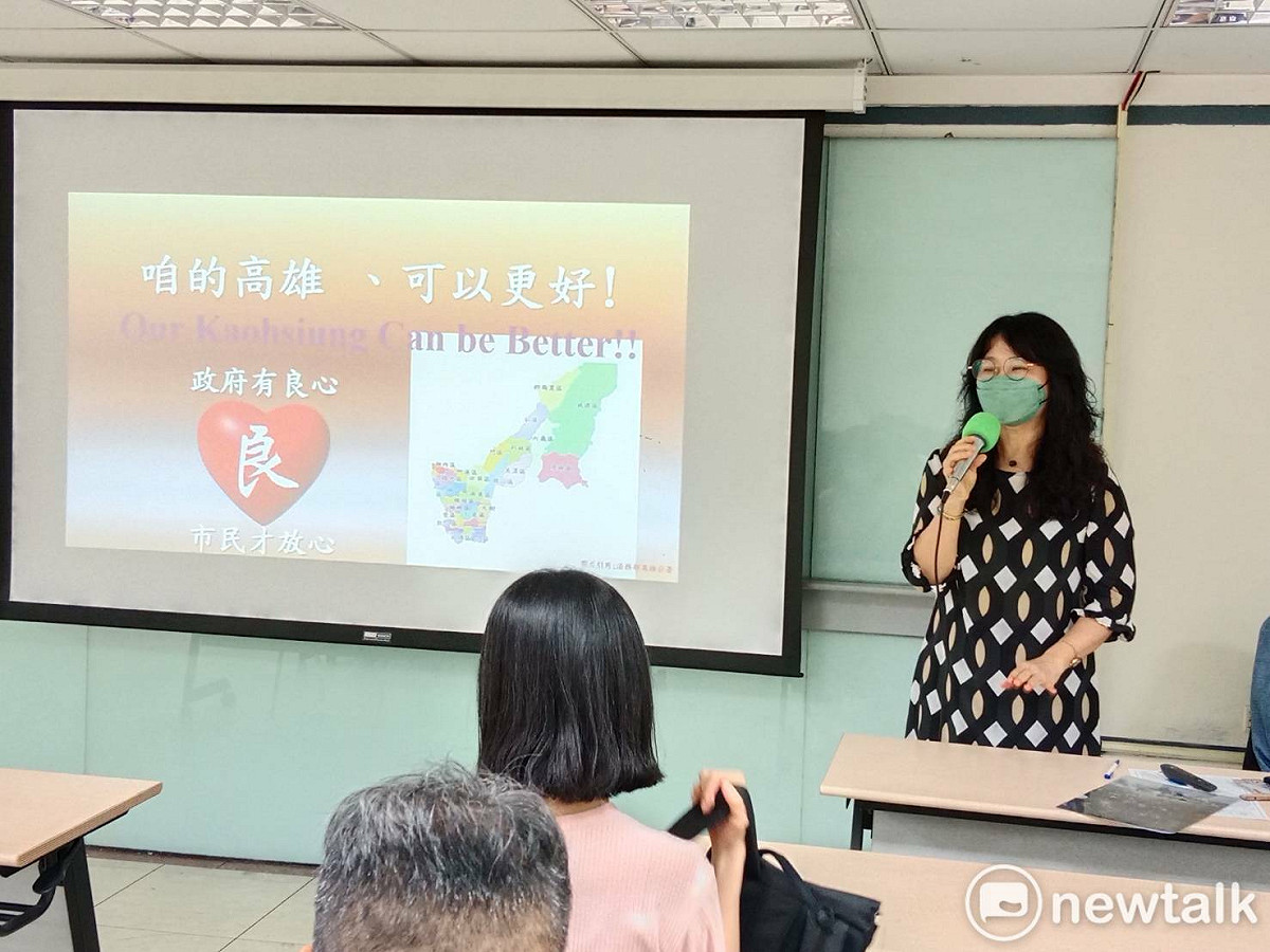 曾尹儷宣揚公民參政的理念。 圖：孫家銘攝