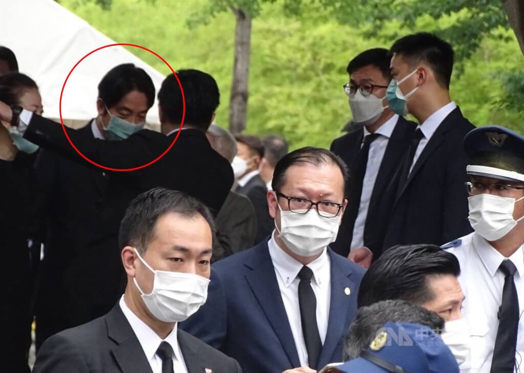 賴清德赴日哀悼安倍晉三。 圖/中央社楊明珠攝