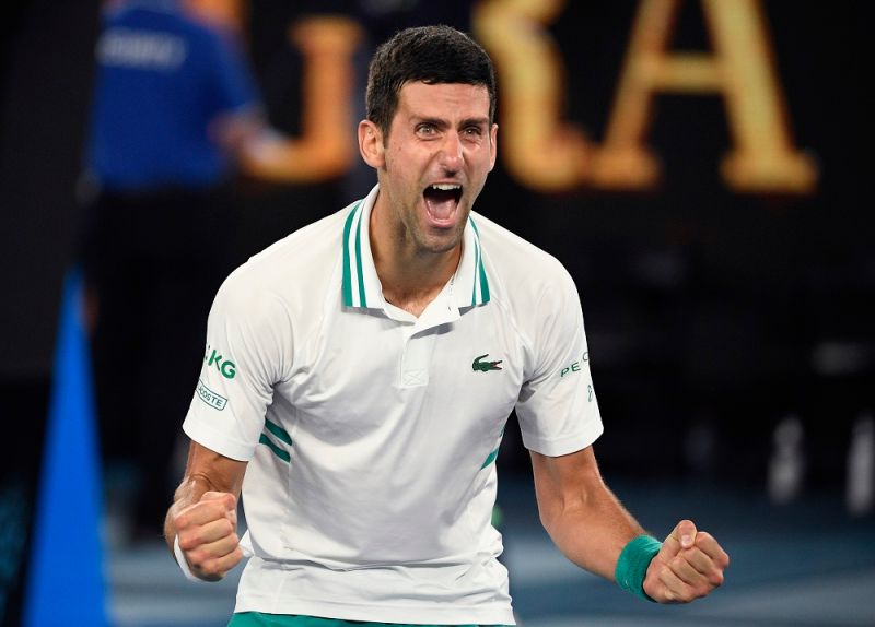 Novak Djokovic在大滿貫賽奪冠 。 圖／美聯社／達志影像