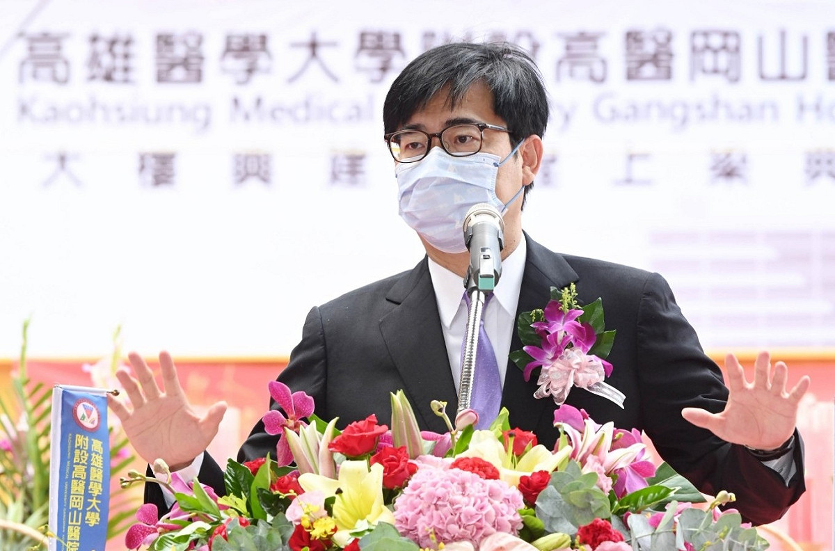 陳其邁感謝美濃鄉親支持。 圖：高雄市政府提供
