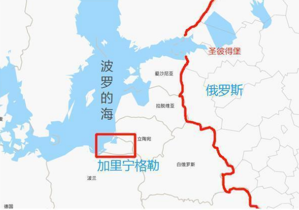 俄國飛地加里寧格勒州和和波蘭與立陶宛接壤。位於波羅的海海濱。 圖:翻攝自環球網