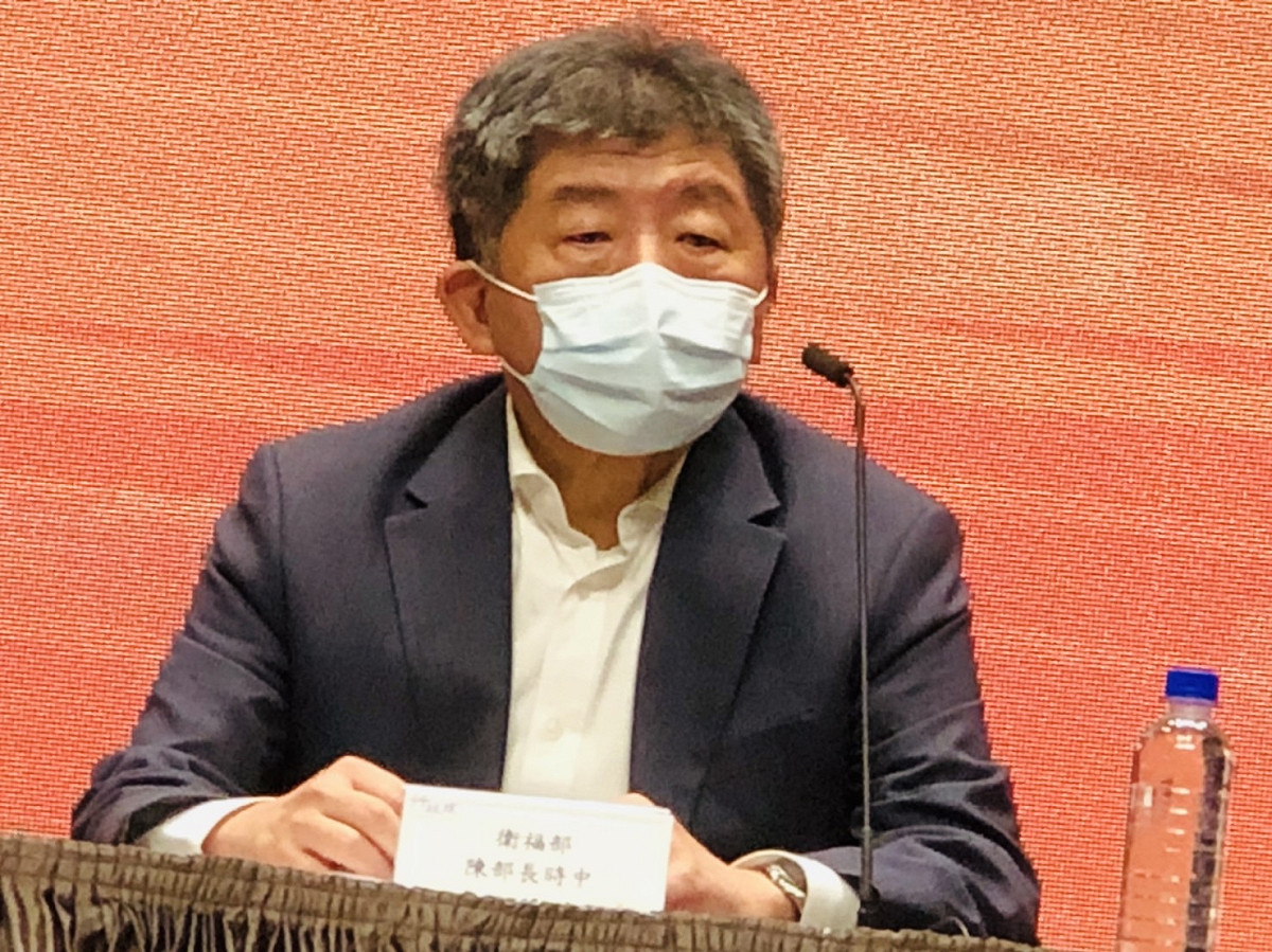 陳時中出席院會後記者會。 圖：謝莉慧/攝