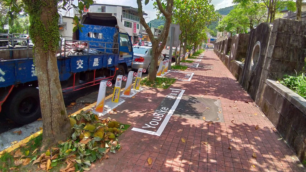 YouBike2.0坪林旅遊服務中心。 圖：新北市交通局提供