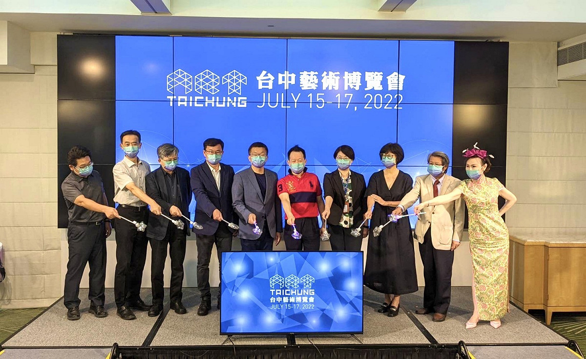 立法院副院長蔡其昌出席台中藝術博覽會開幕記者會。 圖：台中市政府提供