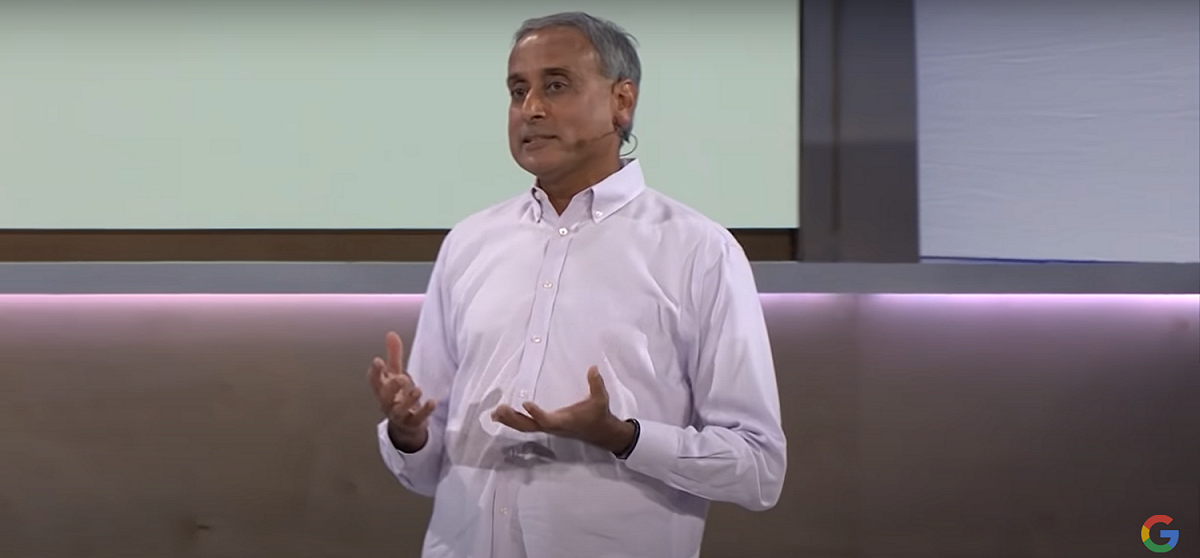 Google副總裁Prabhakar Raghavan。 圖：翻攝自 Google Workspace YouTube