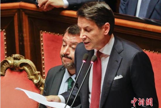義大利「五星運動黨」領袖、前總理孔蒂（Giuseppe Conte）  圖 : 翻攝自中新網