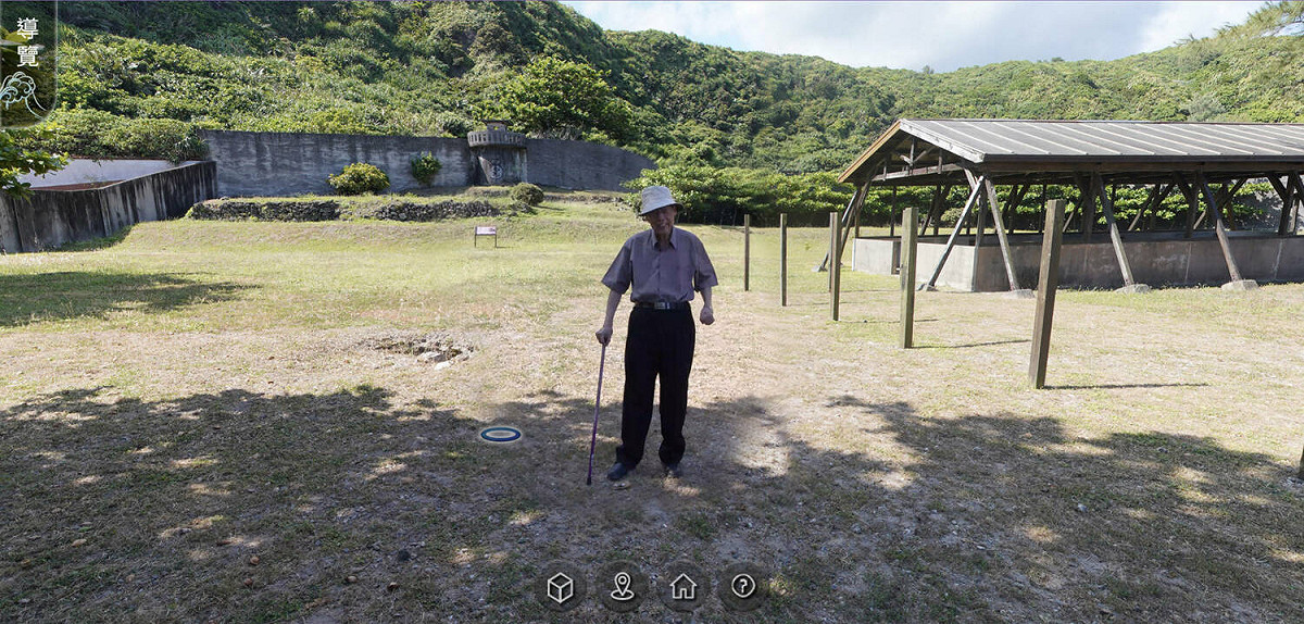 白色恐怖綠島園區線上環景網站結合政治受難者的真人導覽。（圖為政治受難者蔡焜霖解說）(示意圖) 圖：國家人權博物館提供