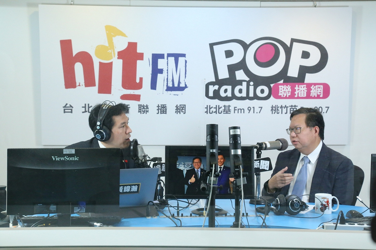 鄭文燦表示，選舉歸選舉，論文歸論文，當事情在競爭時，不要無限上綱 圖：《POP撞新聞》/提供