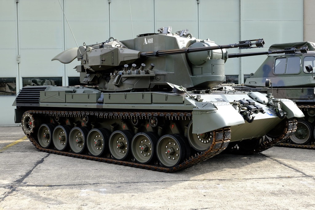 德國「獵豹」(Gepard1A2)防空坦克。 圖：翻攝Мілітарний推特