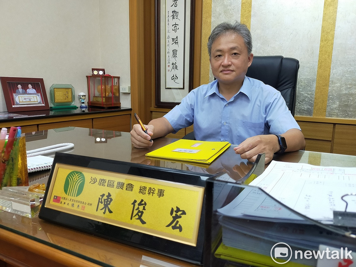 沙鹿區農會總幹事陳俊宏。 唐復年/攝