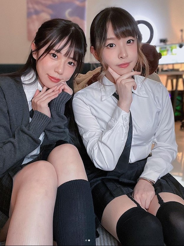 實況主赤鬼伯伯(圖左)與妲妲(圖右)。 圖：翻攝自赤鬼伯伯IG