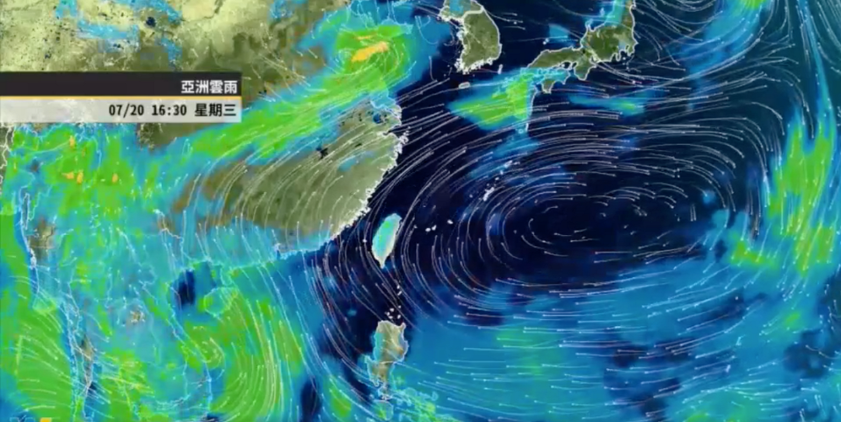 今（20）日仍需留意午後雷陣雨。 圖：翻攝自天氣風險公司臉書