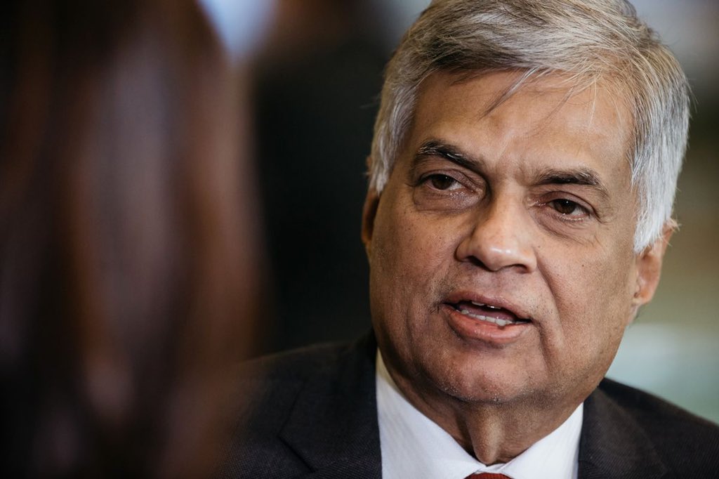 斯里蘭卡新總統威克瑞米辛赫(Ranil Wickremesinghe)。 圖：翻攝 Roel Raymond推特
