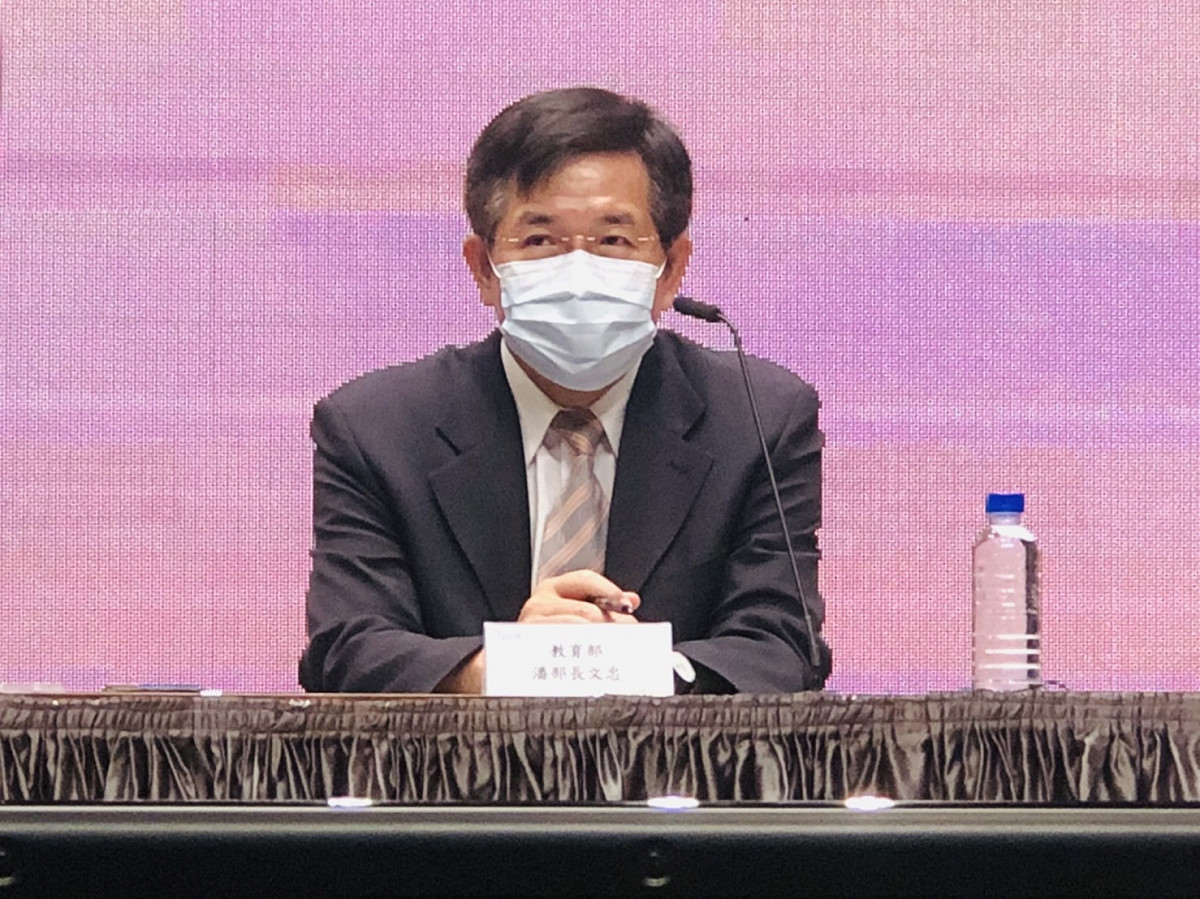 教育部長潘文忠。 圖：謝莉慧/攝