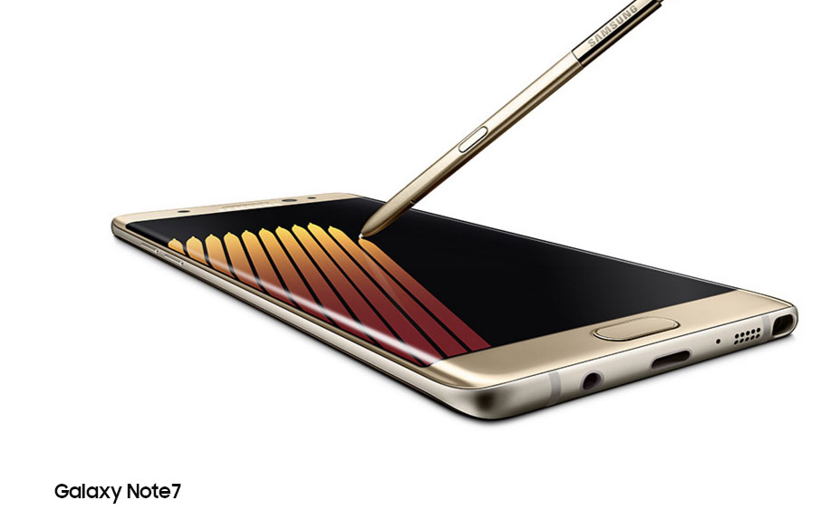 韓國三星電子的Galaxy Note 7頻傳爆炸自燃，該公司11日發出停產、停售聲明。 圖：翻攝三星台灣官網