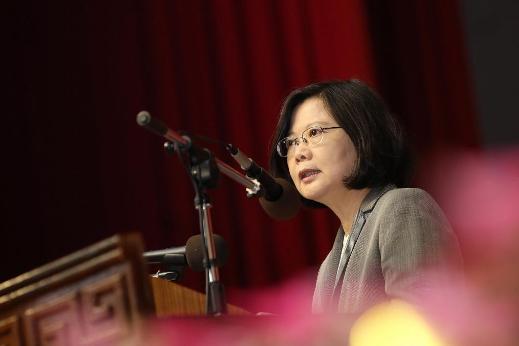 總統蔡英文31日表示，大家選擇當教師，不是為了退休金制度。 圖：新頭殼資料照片