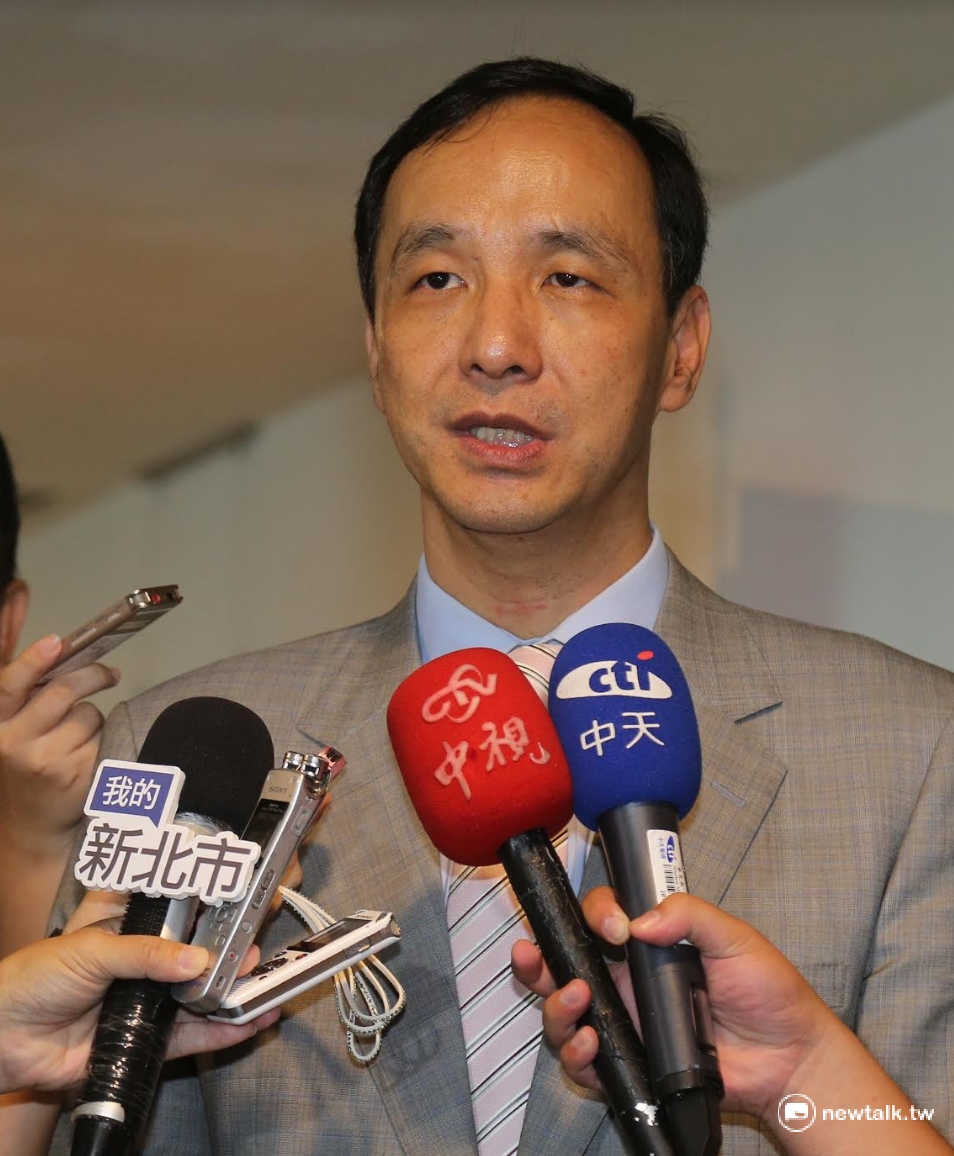 新北市長朱立倫6日強調，目前國民黨是在野黨，目標就是把現有執政縣市做好，並希望有更多的優秀人才來參與2018選戰。 圖：陳冠廷/攝